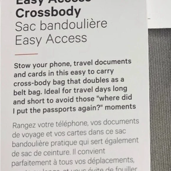 Lululemon easy access crossbody orange green bag travel casual bag - Picture 5 of 9